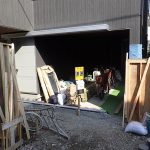 施工中（13）
版築壁　型枠