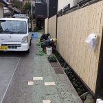施工中（30）
アプローチ脇植栽