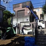 施工中（1）材料搬入状況
