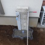 施工中（5）オリジナル立水栓の立ち上げ