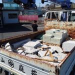 施工前（5）素材を仕入れに大谷(栃木)まで行きました