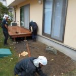 施工中（6）フロア貼り