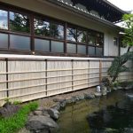 施工中（6）裏面の割竹取り付け