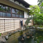 施工中（8）しのび竹取り付け