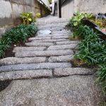 施工後　小端石敷き