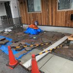 施工中（12）石貼り