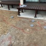 施工前（2）地割りをしてスタート