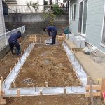 施工中（5）テラス基礎