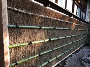 Bamboo fence construction example (Yoneyama Teien)