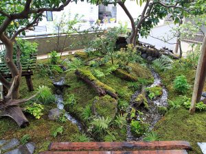 Koke-niwa (Moss garden) construction example (Yoneyama Teien)