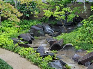 Pond / Flow (Small river) / Fall construction example (Yoneyama Teien)