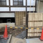 施工中（10）大徳寺垣 組み