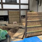施工中（11）大徳寺垣 組み