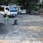 施工中（8） 車庫砕石敷き