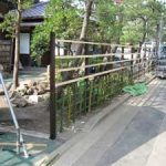 施工中（14） 竹垣