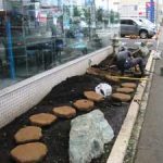 施工中（6） 防草シート