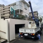 施工中（1）重機搬入
