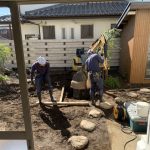 施工中（7）石組み