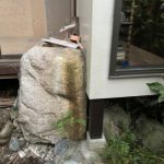 施工中（1）既存石造品の移動