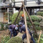 施工中（7）石造品移動