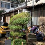 施工中（4）既存石像品の移動