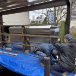 施工中（21）　竹垣