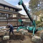 施工中（25）　石組み
