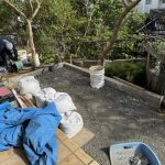 施工中（10）　テラス下地